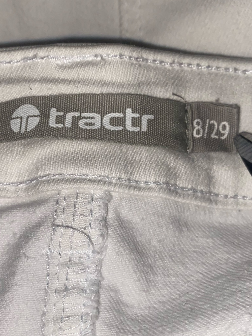 TRACTR High Rise Crop Flare With Side Slit And Raw Hem - Picture 5 of 6